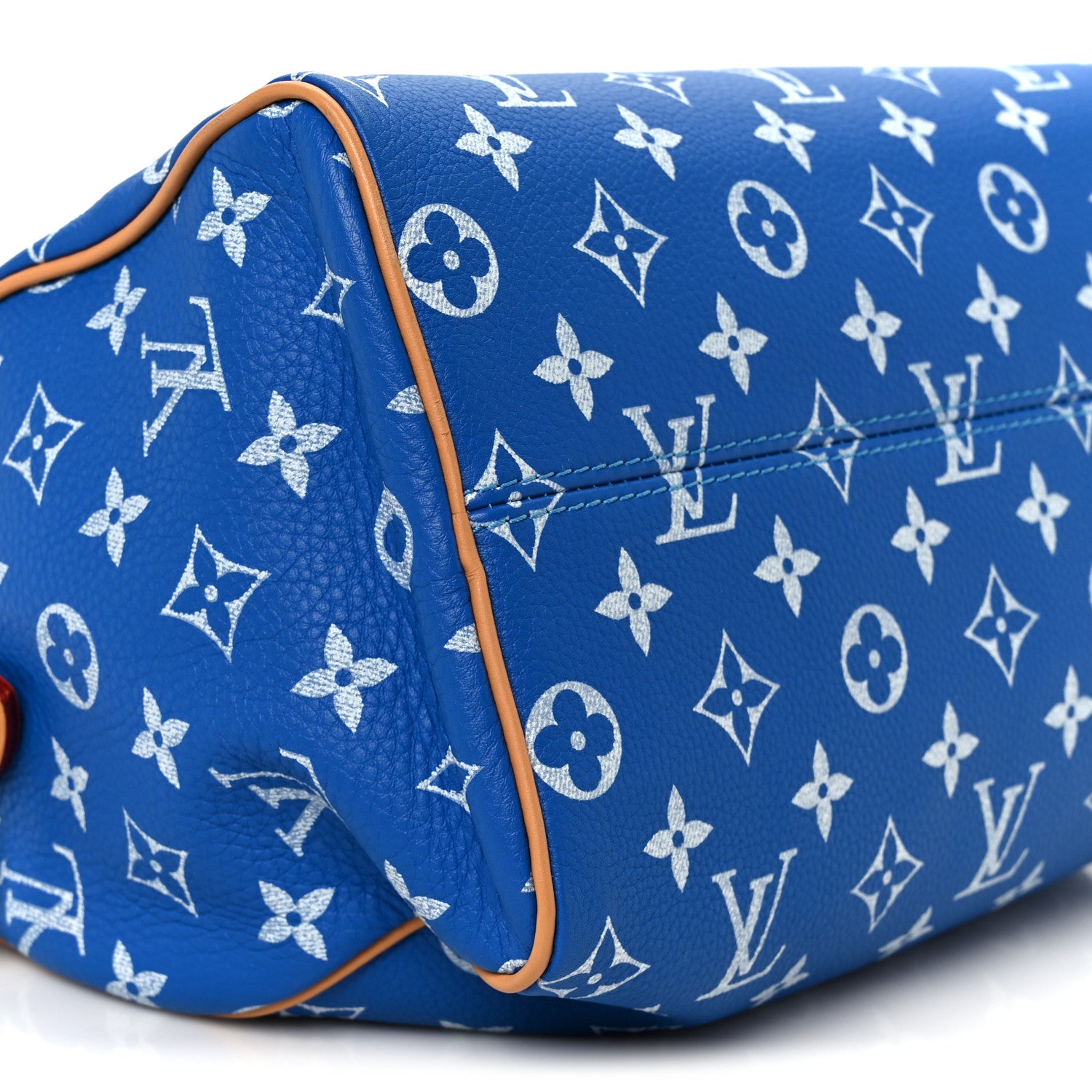 Louis Vuitton Calfskin Monogram Speedy P9 Bandouliere 25 Blue