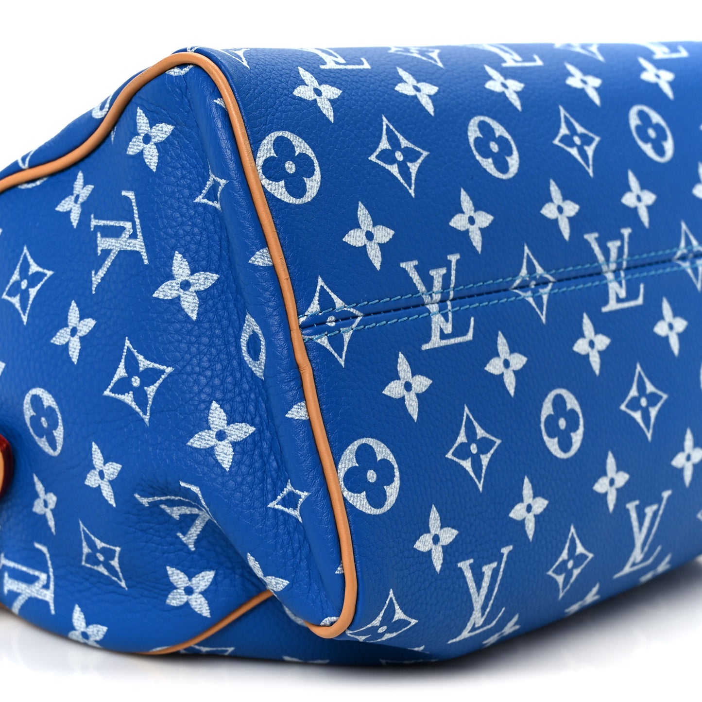 Calfskin Monogram Speedy P9 Bandouliere 25 Blue