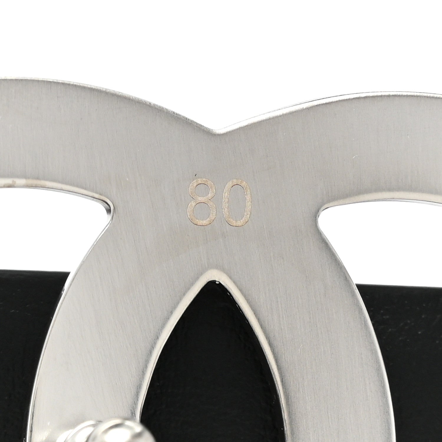 Chanel Calfskin CC Reversible Belt 80 32 Black Burgundy 4 of 6