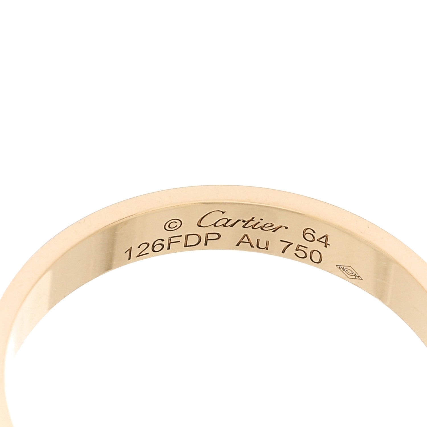 Cartier 18K Yellow Gold 3.5mm LOVE Wedding Band Ring 64 10.75 4 of 5