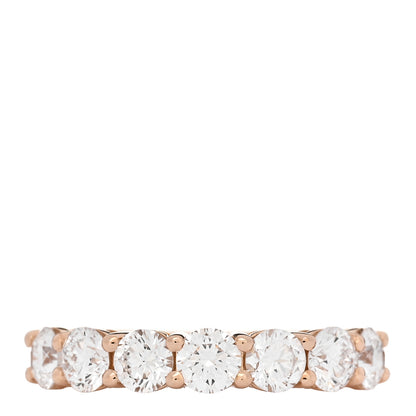 Tiffany 18K Rose Gold Diamond 3.5mm Forever Half Circle Band Ring 43 2.75 1 of 5