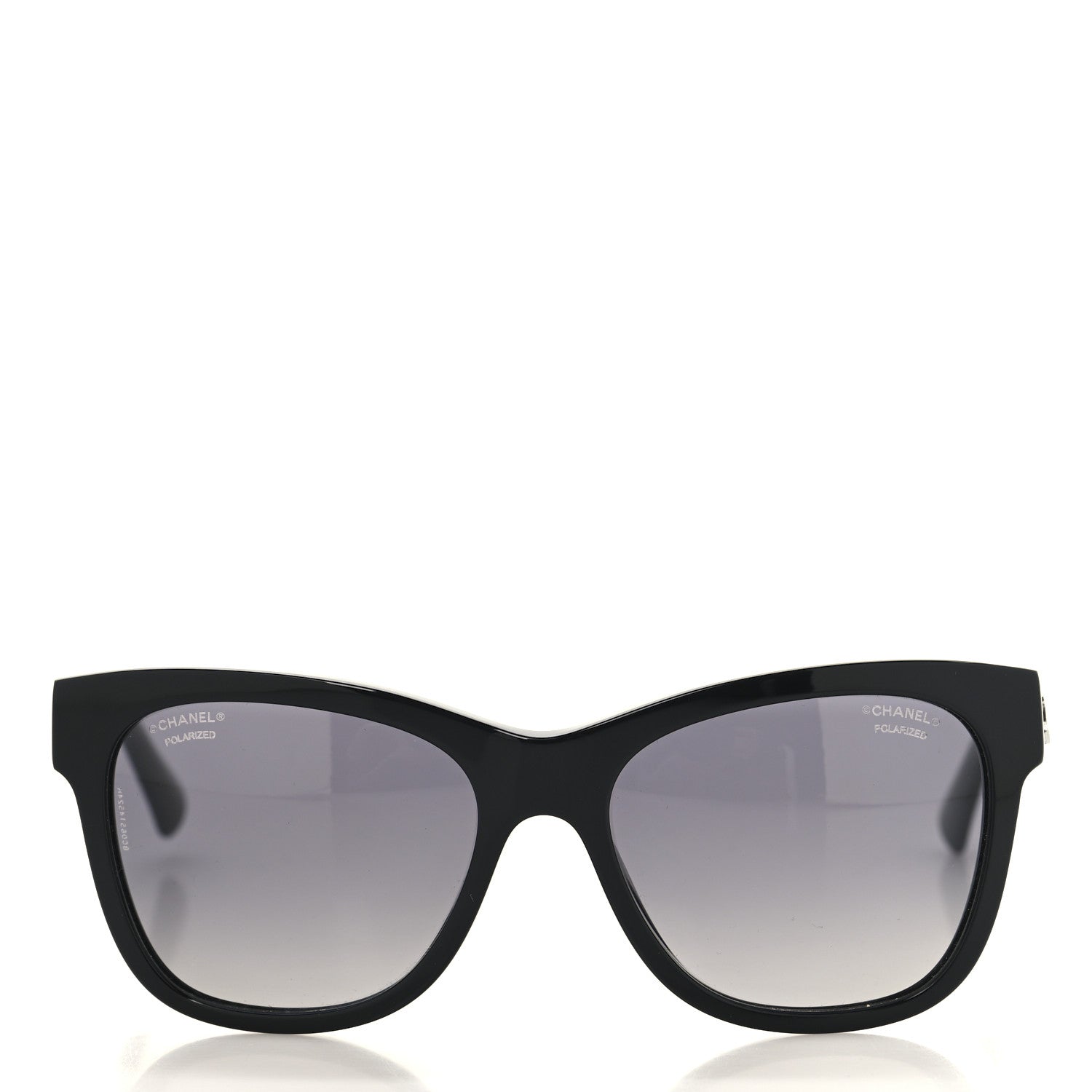 Chanel Acetate Polarized Square CC Sunglasses 5380 Black 2 of 7