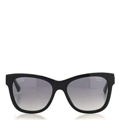 Chanel Acetate Polarized Square CC Sunglasses 5380 Black 2 of 7