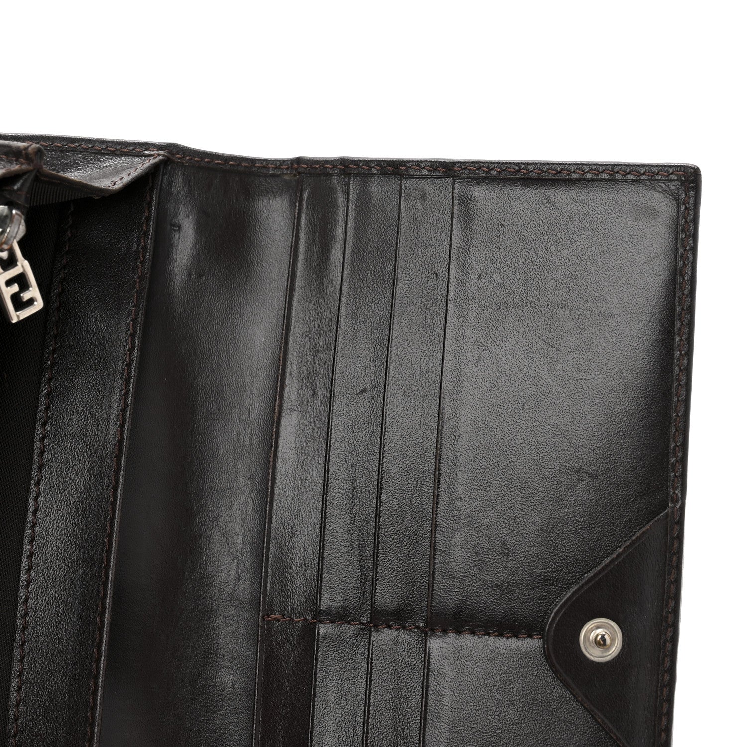 Fendi Zucca Continental Wallet Tobacco 9 of 11