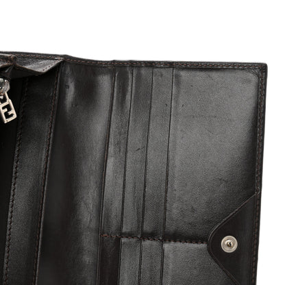 Fendi Zucca Continental Wallet Tobacco 9 of 11
