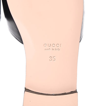 Gucci Malaga Kid Crystal Square G Madelyn Mules 35 Black 6 of 9