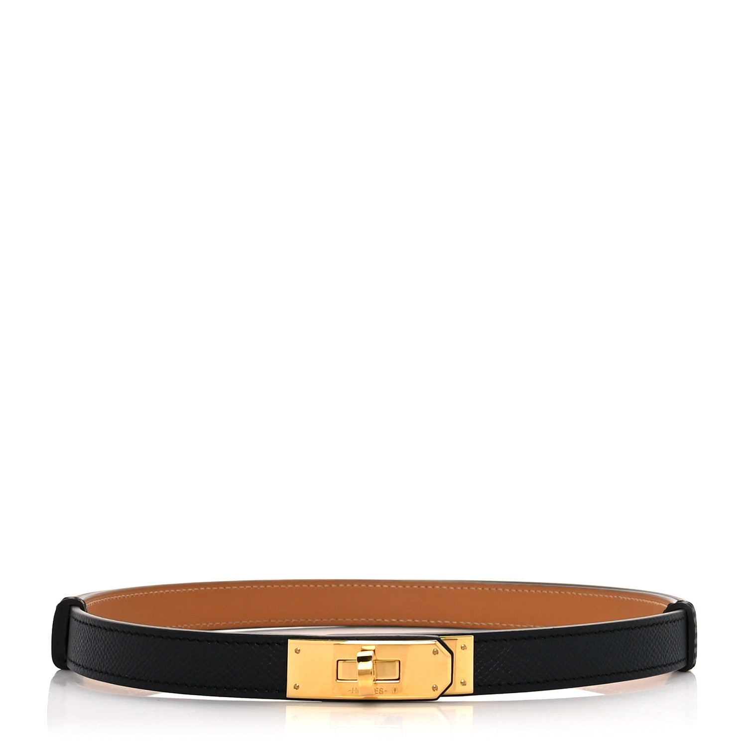 Hermes Epsom Kelly Belt Black 1 of 4