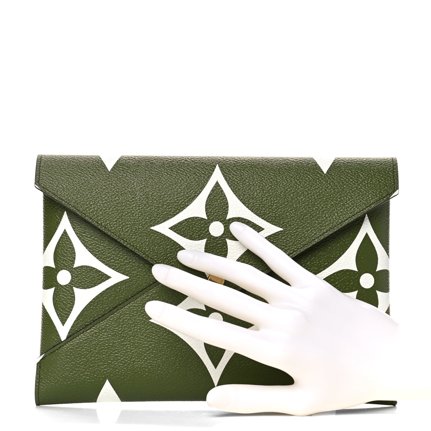 Louis Vuitton Monogram Giant Large Kirigami Pochette Kaki 2 of 11