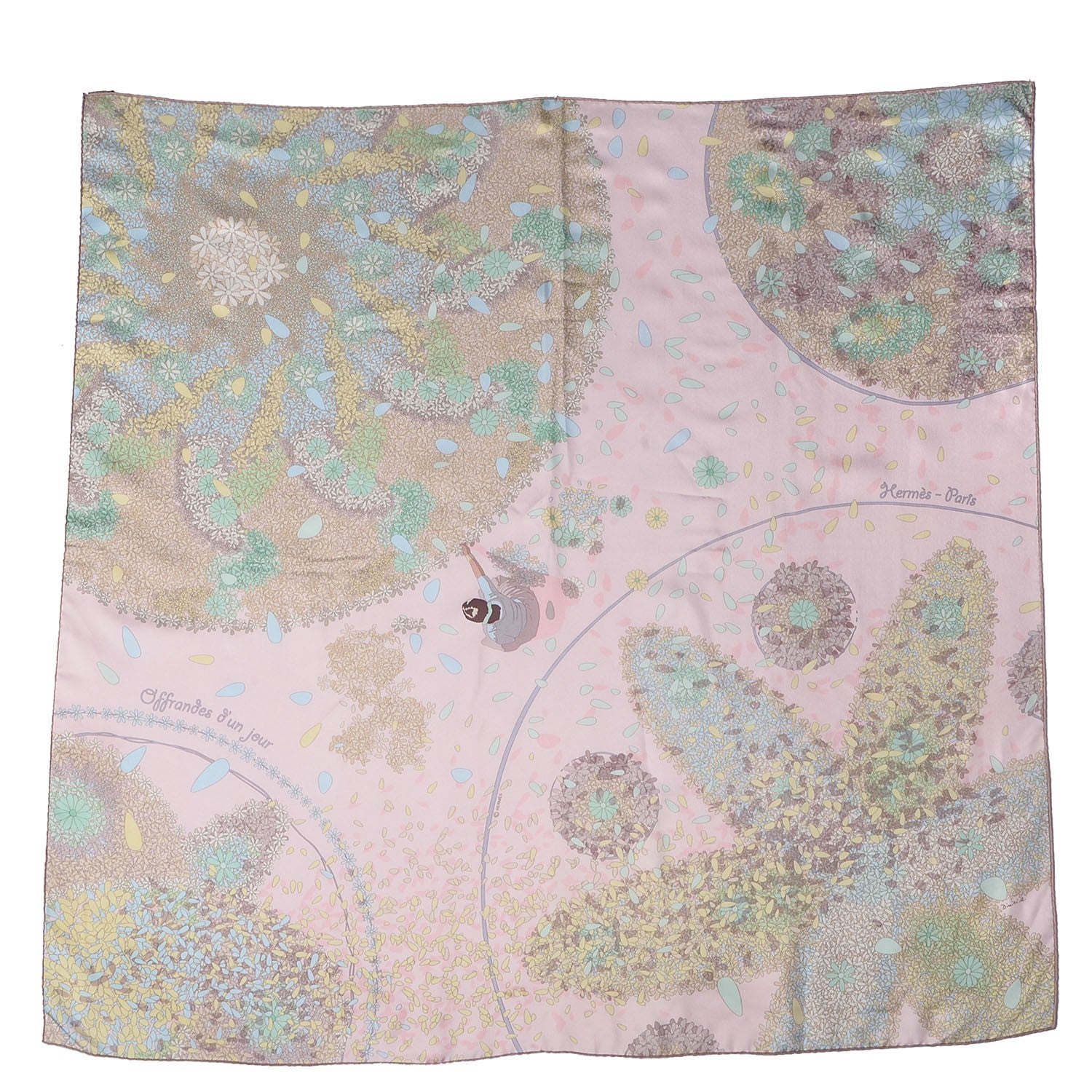 Hermes Silk Offrandes D'Un Jour Scarf 90 2 of 6