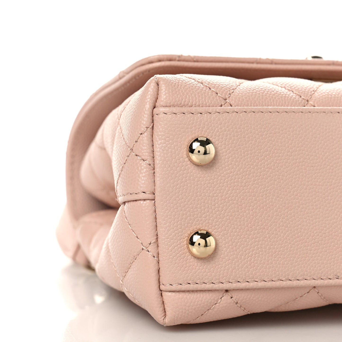 Caviar Quilted Extra Mini Coco Handle Flap Light Pink