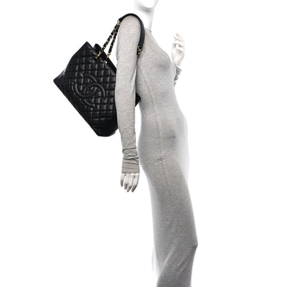 Chanel Caviar Quilted Grand Shopping Tote GST Black 2 of 10