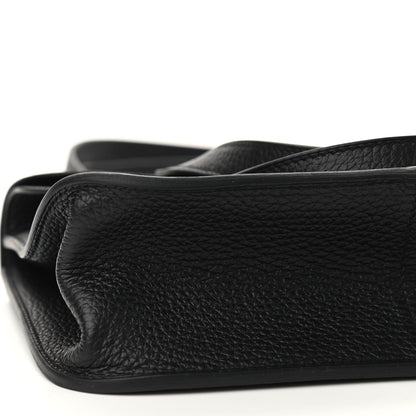 Hermes Taurillon Clemence Halzan 25 Black 8 of 9