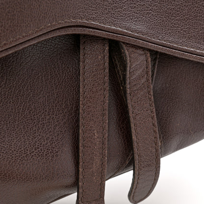 Christian Dior Calfskin Saddle Bag Brown 12 of 12