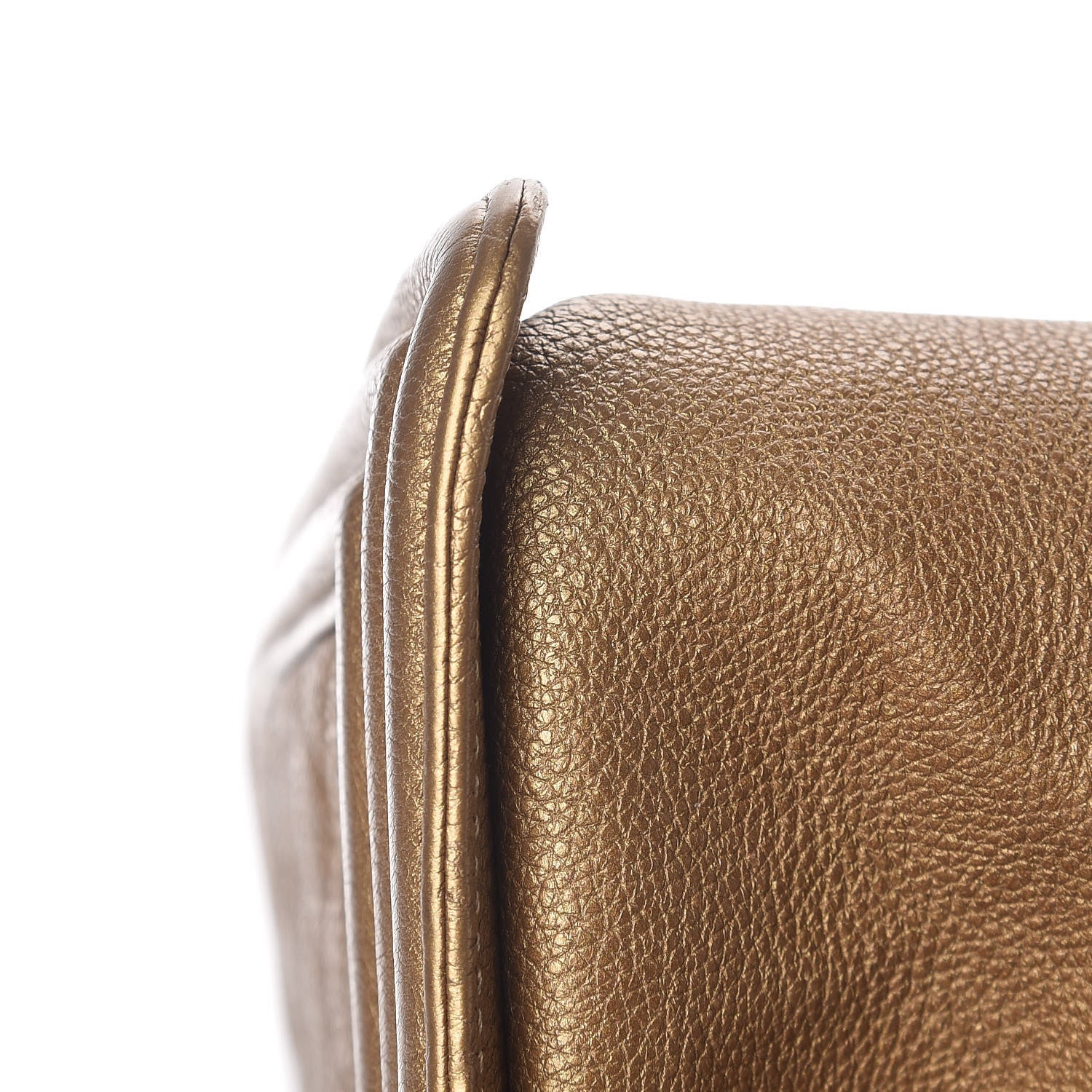 Chanel Metallic Calfskin Quilted Medium Boy Flap Dark Gold 21 of 21