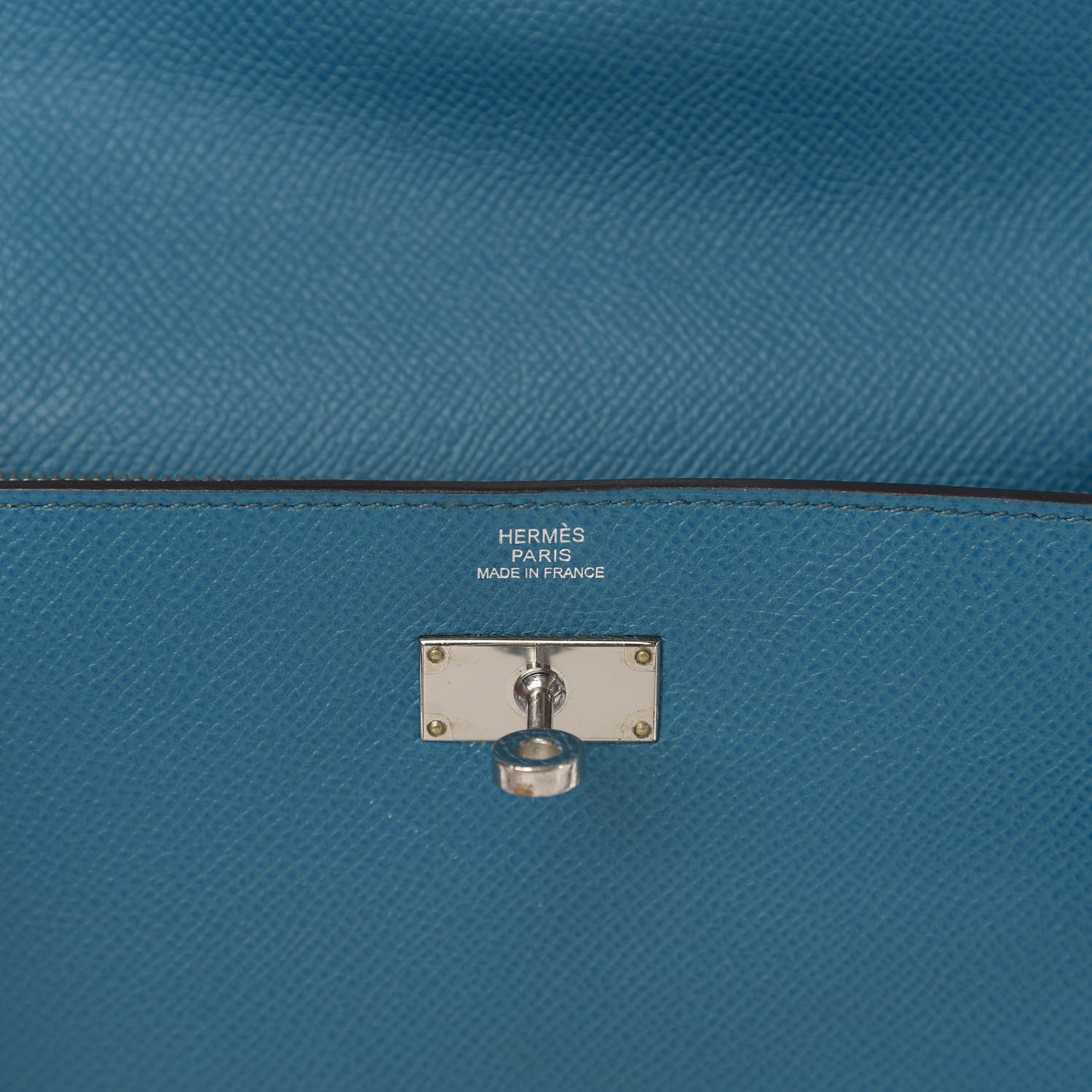 Hermes Epsom Kelly Longue Wallet Bleu Izmir 6 of 8