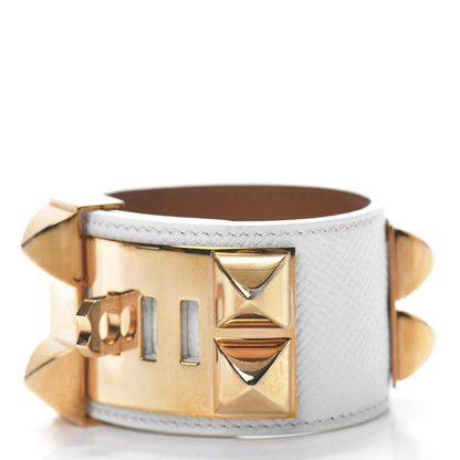 Hermes Epsom Collier de Chien CDC Bracelet T2 White 3 of 8