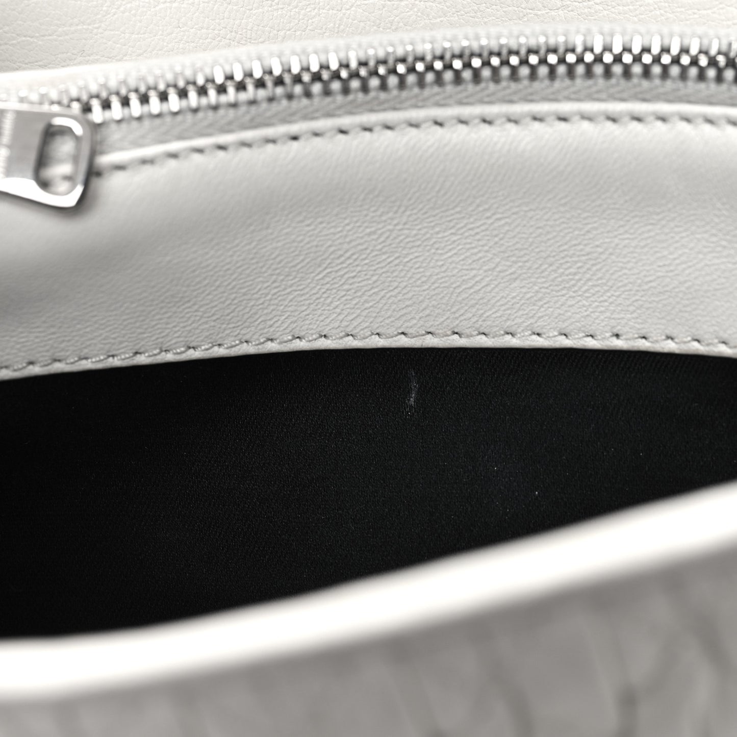 Nappa Matelasse Crystal Flap Clutch White