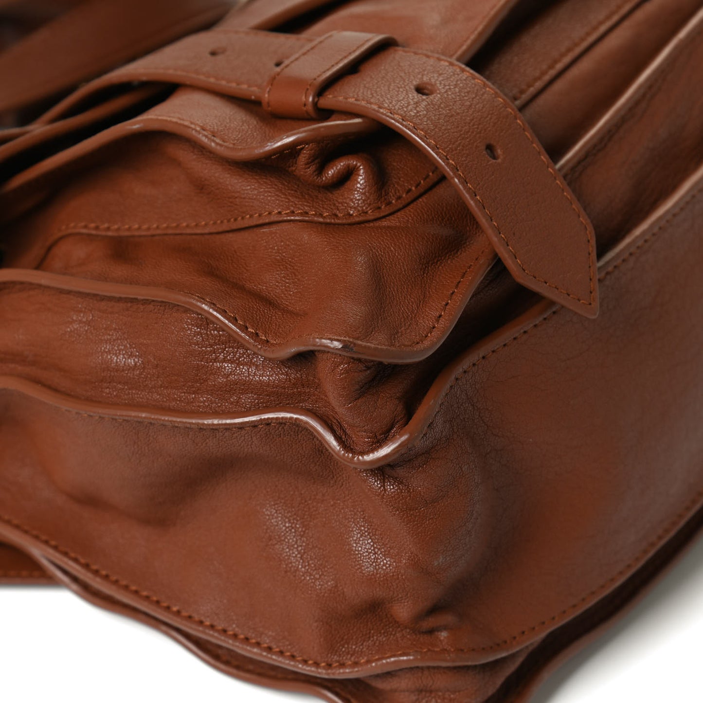 Lambskin Medium PS1 Satchel Saddle