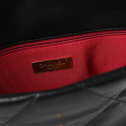 Chanel Goatskin Quilted Medium Chanel 19 Flap Black 8 of 11