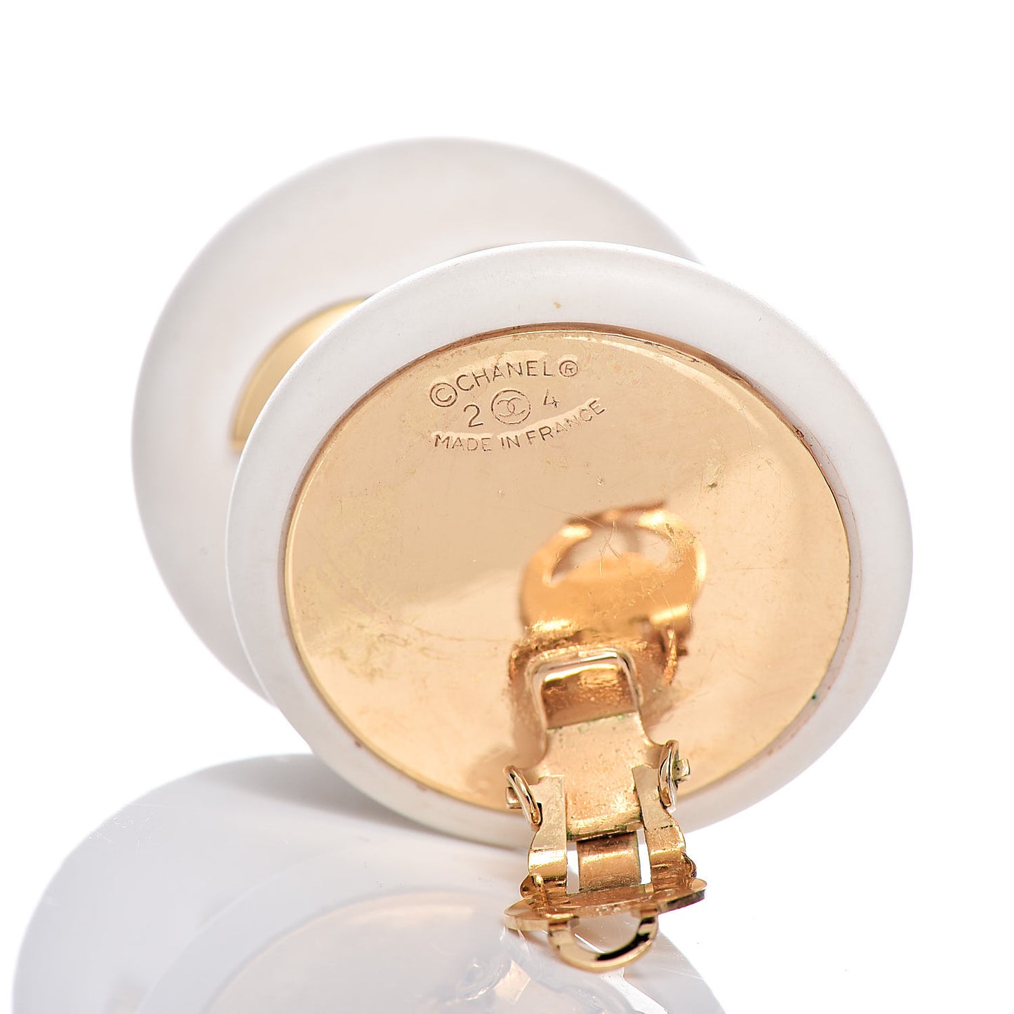 CC Clip On Earrings Gold