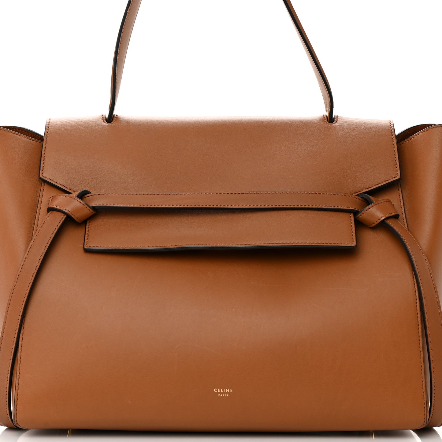 Natural Calfskin Large Belt Bag Tan