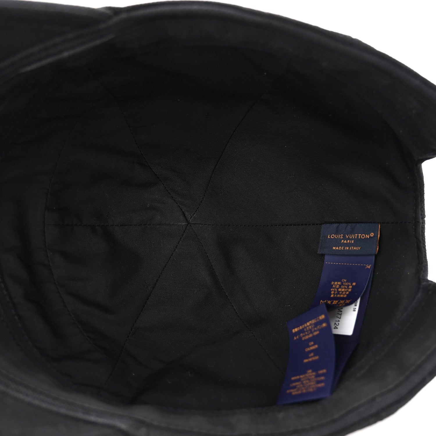 Louis Vuitton Aerogram Cotton Cap 58 Black 1781038 – FASHIONPHILE
