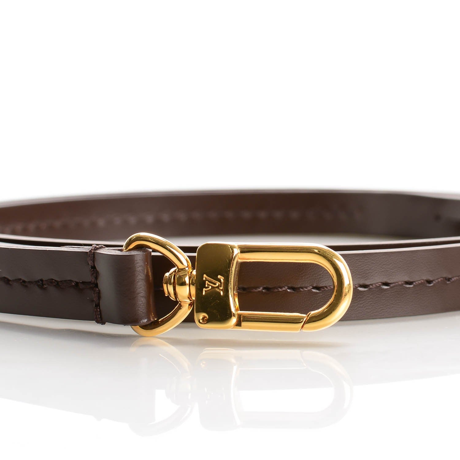 Louis Vuitton Calfskin 12mm Favorite Long Strap Brown 4 of 4