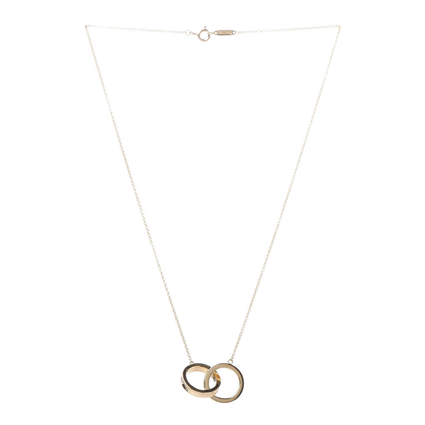 18K Yellow Gold 1837 Interlocking Circles Pendant Necklace