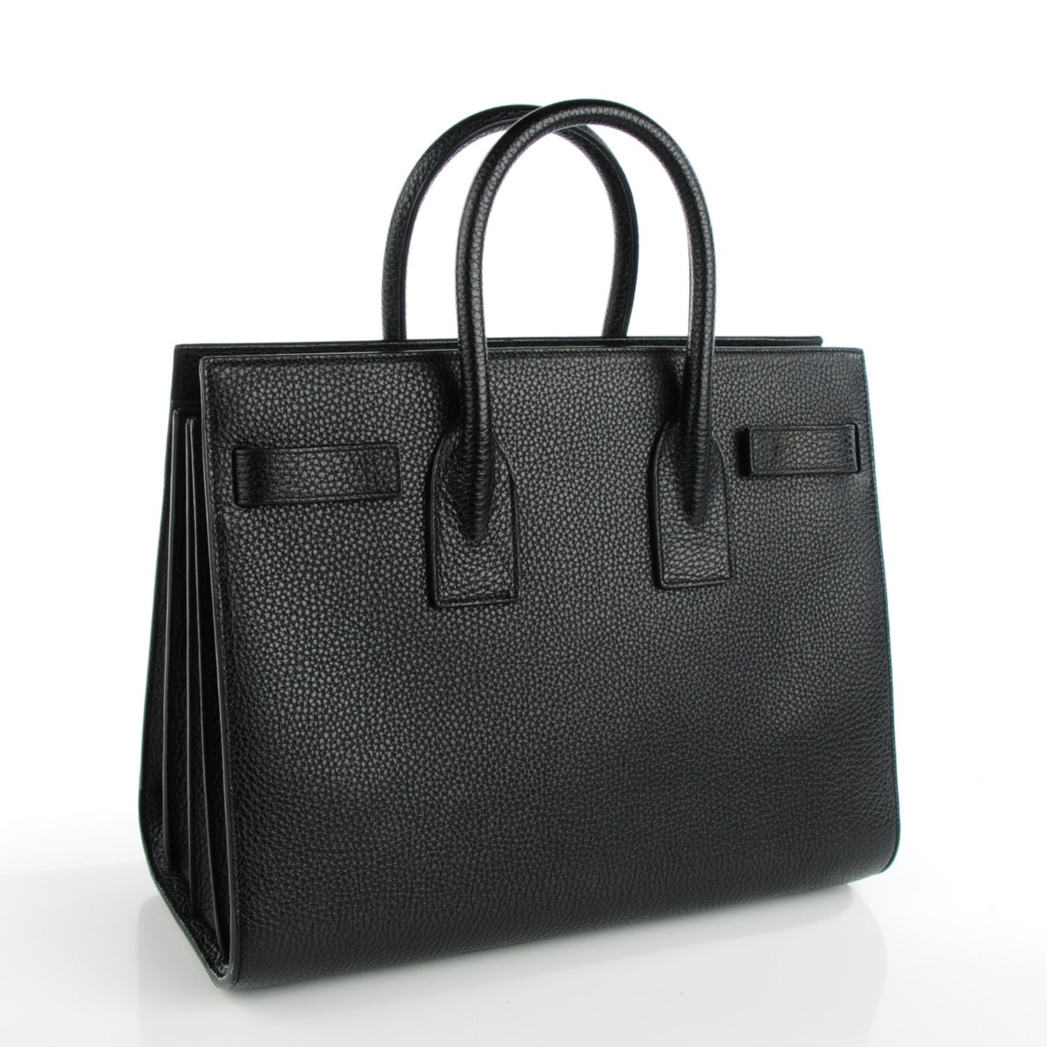 Saint Laurent Grained Calfskin Small Sac De Jour Black 3 of 7