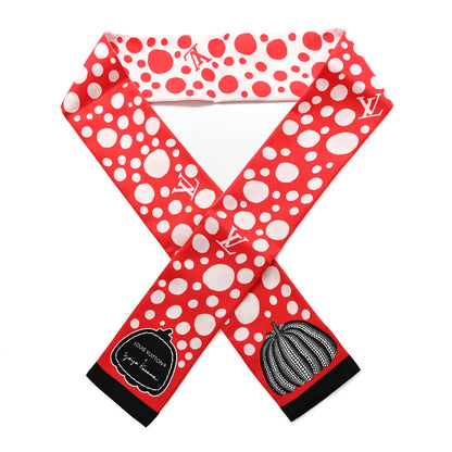 Louis Vuitton LV x YK Infinity Dots Bandeau Red White 1 of 6
