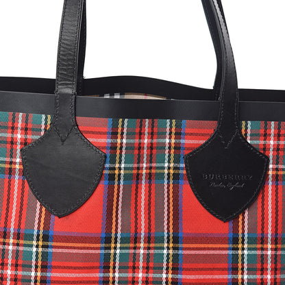 Burberry Vintage Check Medium The Giant Reversible Tote Antique Yellow Bright Red 15 of 17
