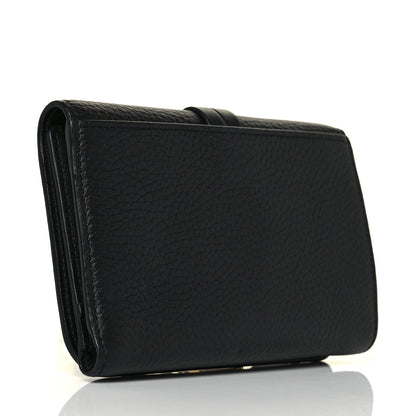 Chloe Grained Calfskin Alphabet Compact Wallet Black 3 of 9