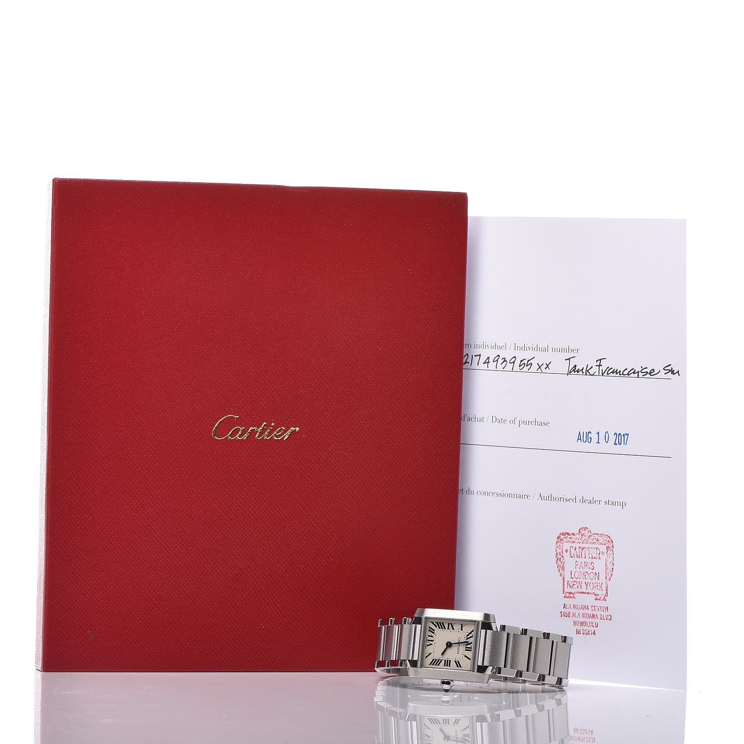 Cartier Stainless Steel 20mm Tank Francaise Quartz Watch 7 of 7