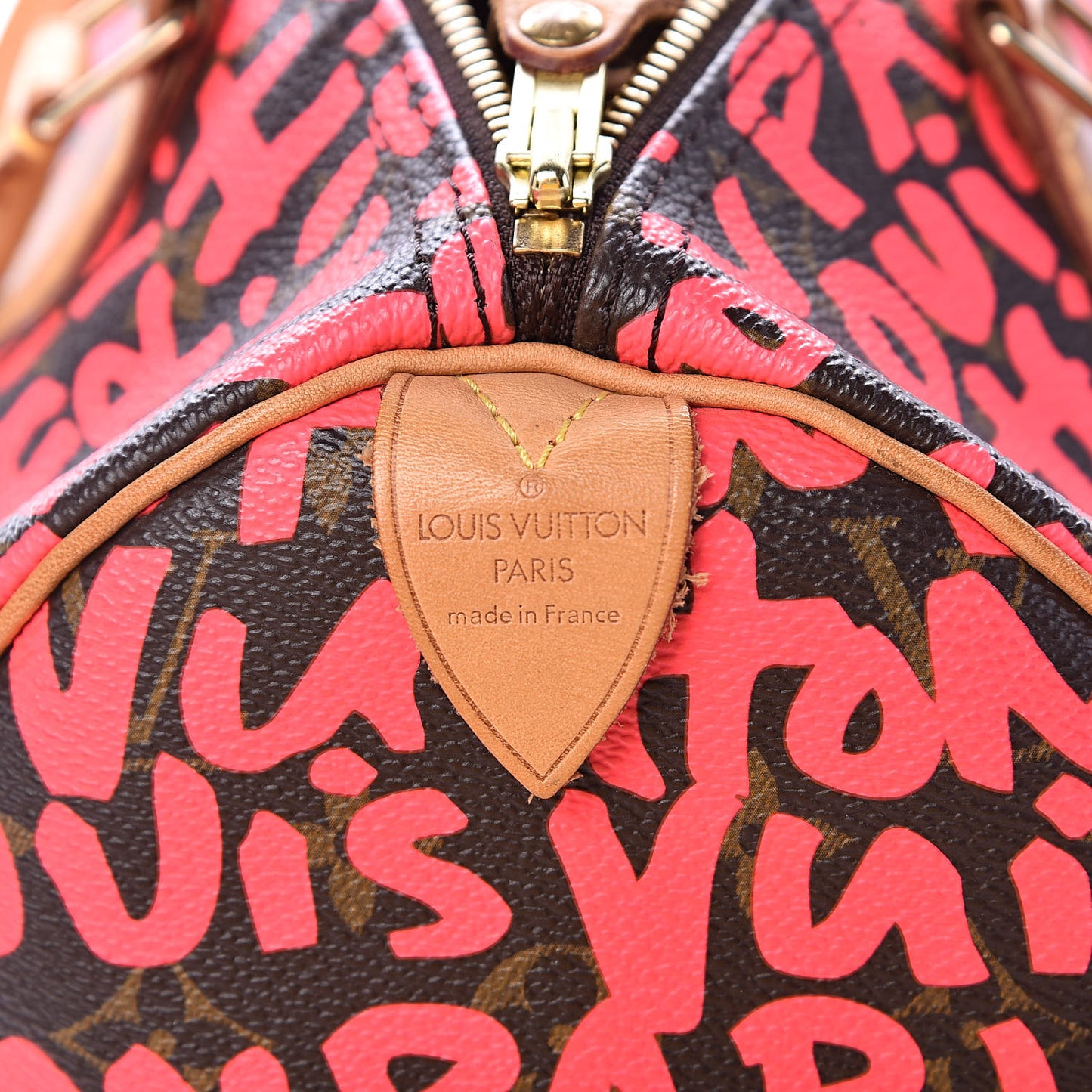 Monogram Graffiti Speedy 30 Fuchsia