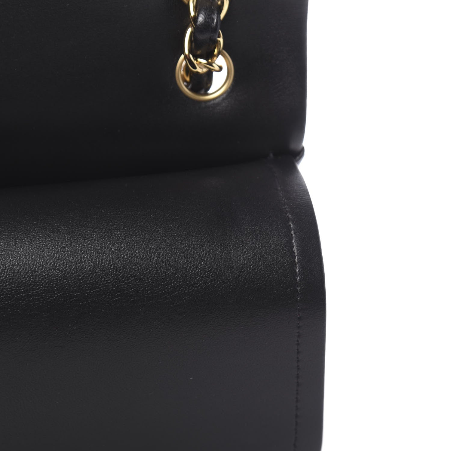 Chanel Lambskin Quilted Jumbo Double Flap Black 9 of 13
