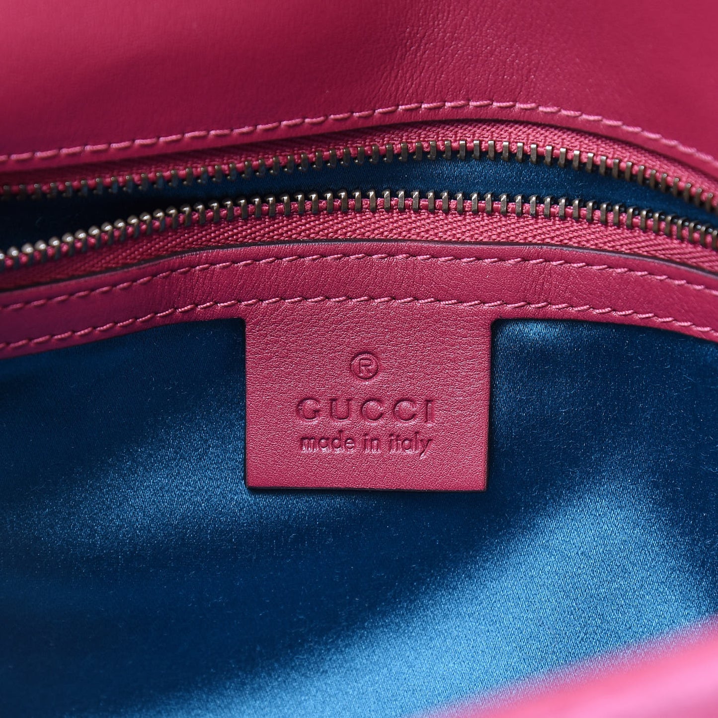 Velvet Matelasse Small GG Marmont Shoulder Bag Fuchsia Violet Cyclamen