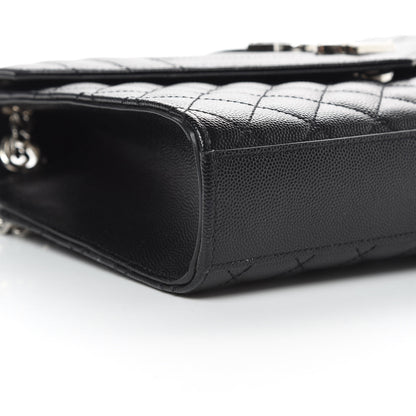 Saint Laurent Grain De Poudre Textured Mixed Matelasse Triquilt Medium Monogram Satchel Black 10 of 12