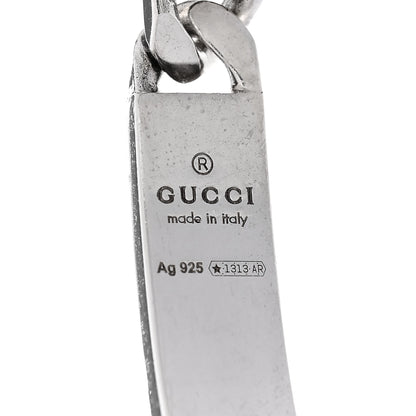 Gucci Sterling Silver GucciGhost Hamlet Skull ID Chain Bracelet 3 of 4