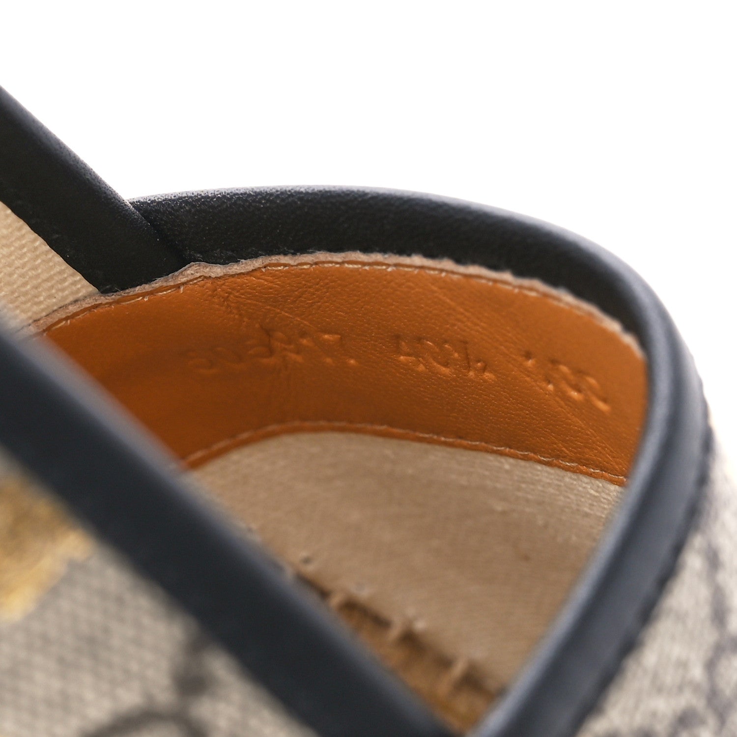 Gucci GG Supreme Monogram Bees Espadrille Flats 40.5 Beige Ebony Oro Black 10 of 12