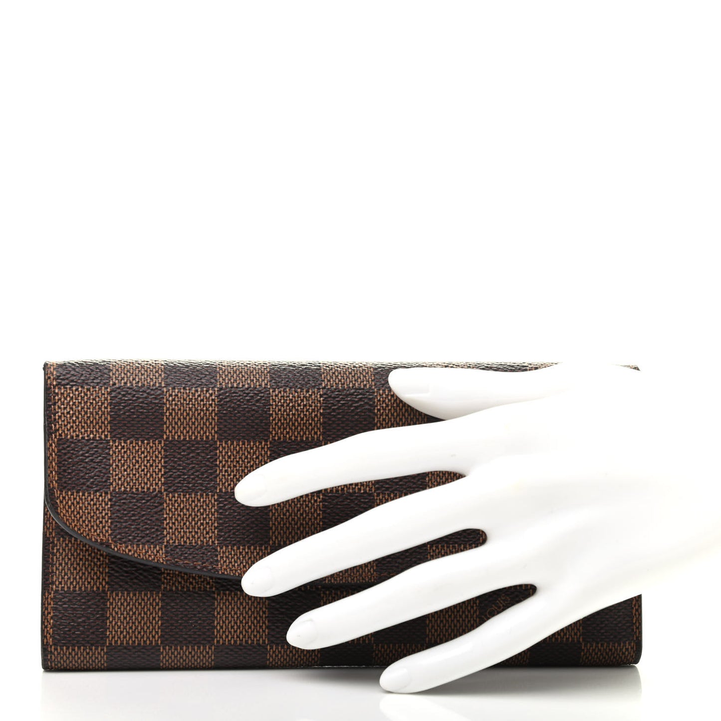 Damier Ebene Emilie Wallet Red