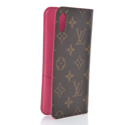 Louis Vuitton Monogram iPhone XS Max Folio Case Rose Pop 3 of 12