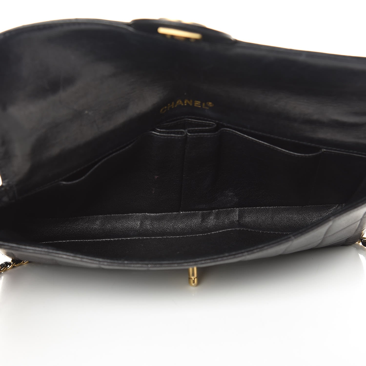 Chanel Lambskin East West Chocolate Bar Flap Black 5 of 15