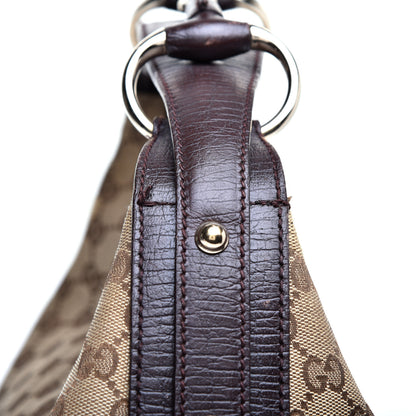 Gucci Monogram Medium Horsebit Chain Hobo Dark Brown 10 of 10