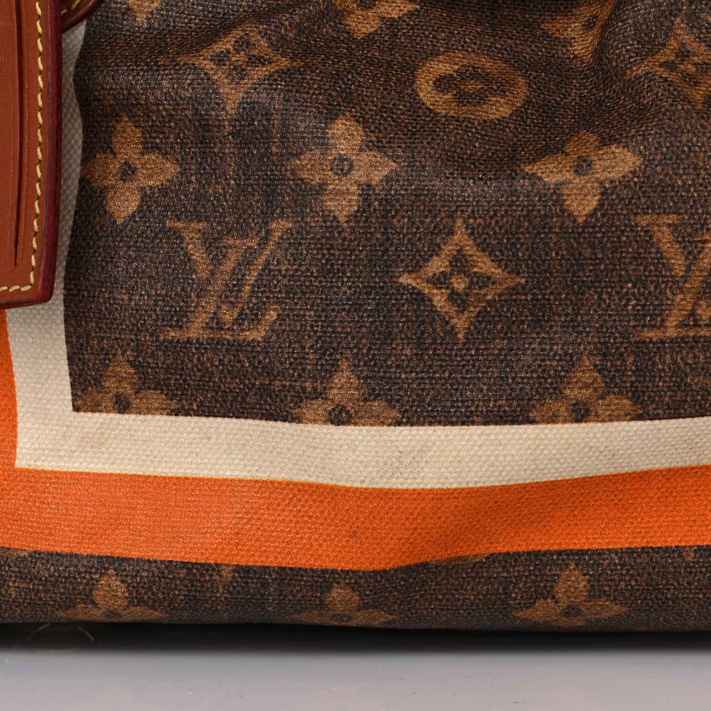 Monogram Rayures Tisse Sac PM