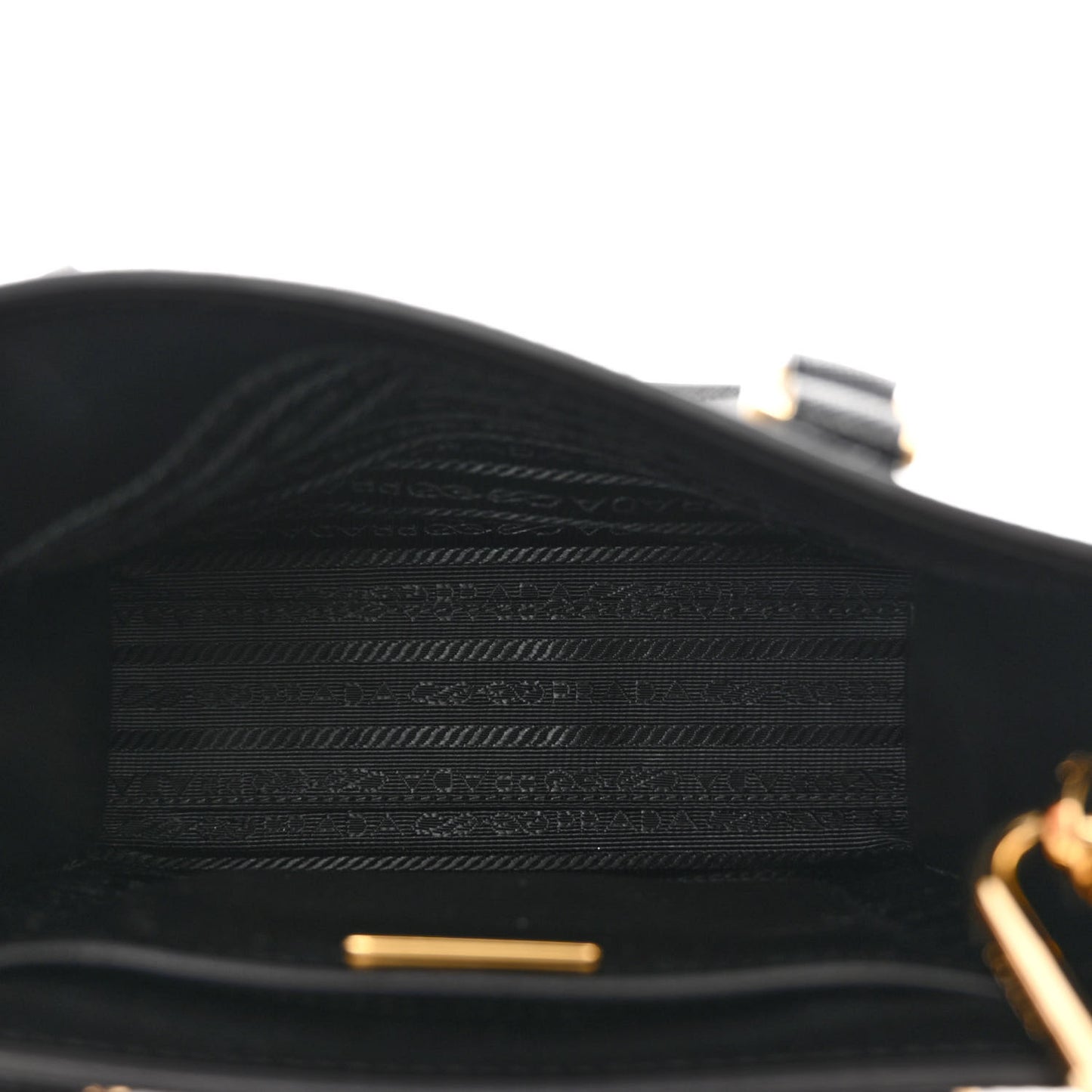 Saffiano Lux Small Shoulder Bag Black