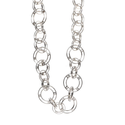 Tiffany Sterling Silver Atlas Link Necklace 1 of 5