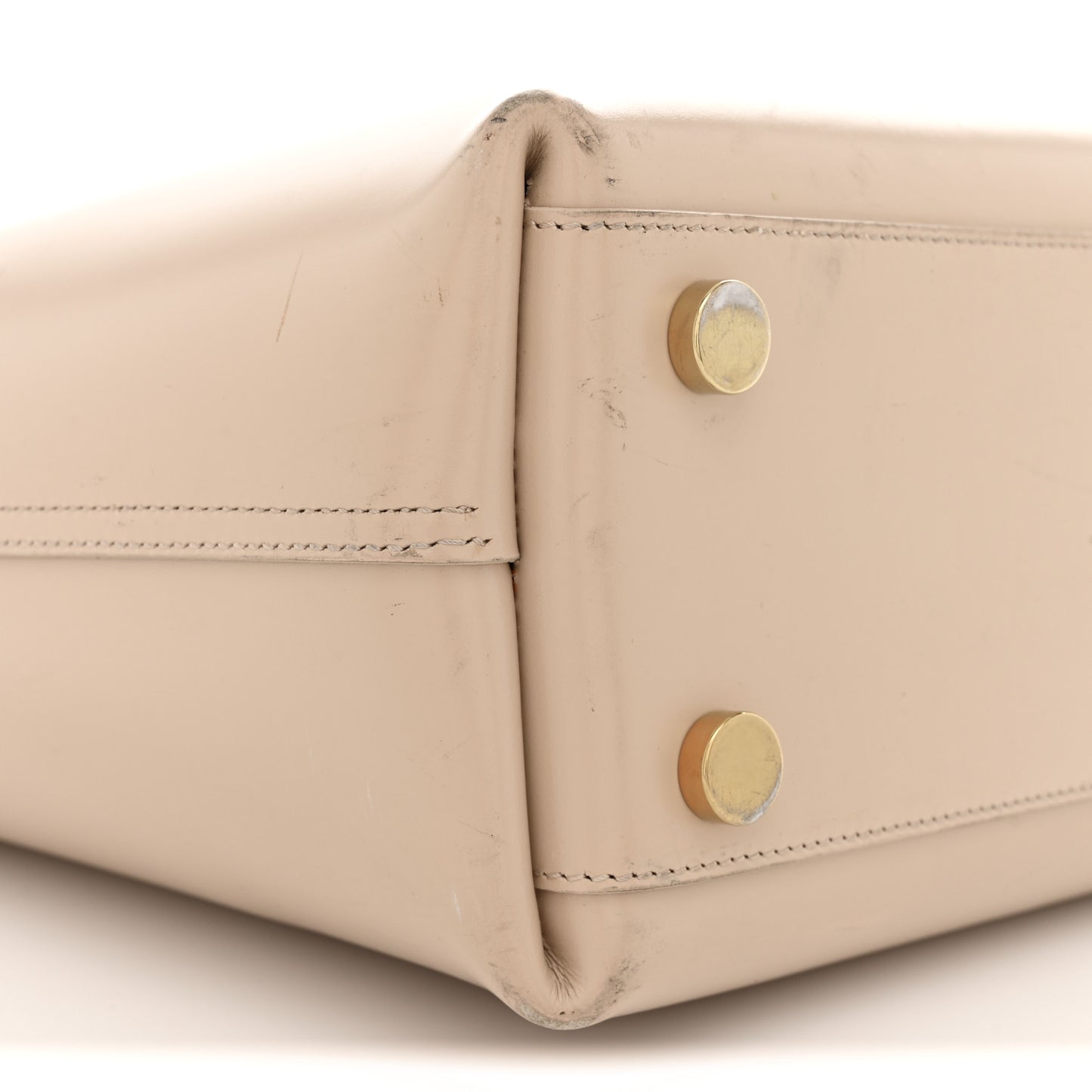 Calfskin Classic Monogram Double Face Tote Nude Powder