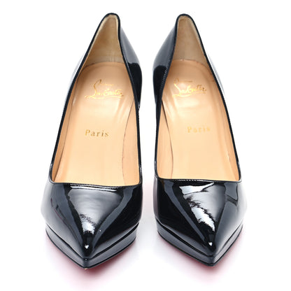 Christian Louboutin Patent Pigalle Plato 100 Pumps 37.5 Black 3 of 9