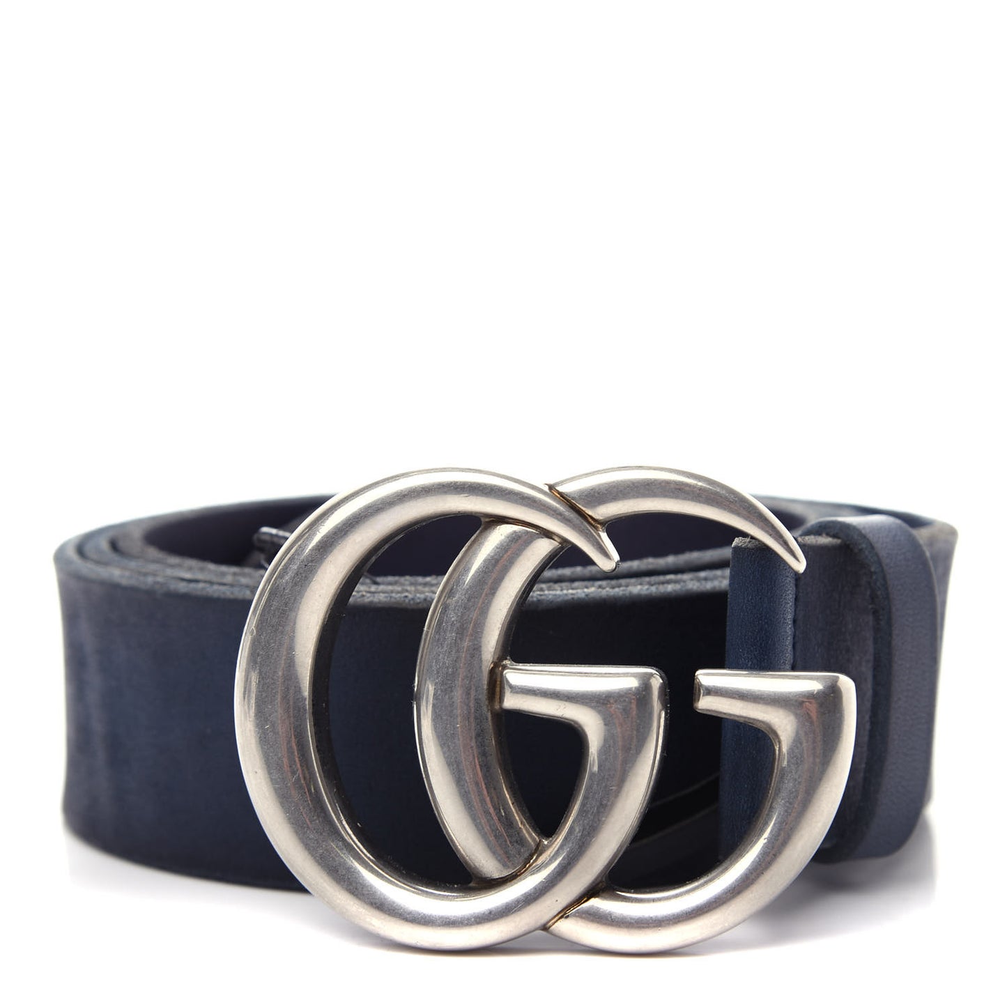 Cuoio Toscano Nickel Double Double G 40mm Belt 110 44 Blue