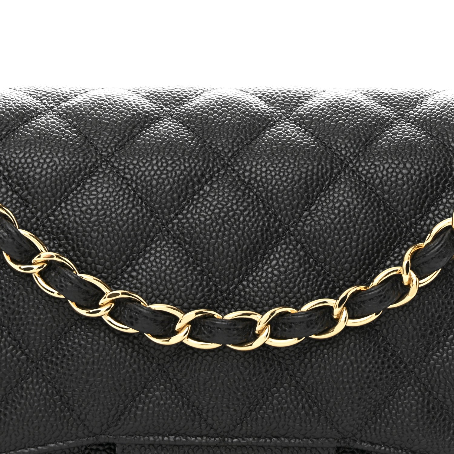 Chanel Caviar Quilted Jumbo Double Flap Black 8 of 10